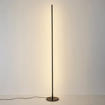 Modern Black Floor Lamp with Dimmable LED Light and Remote Control for Living Room 1