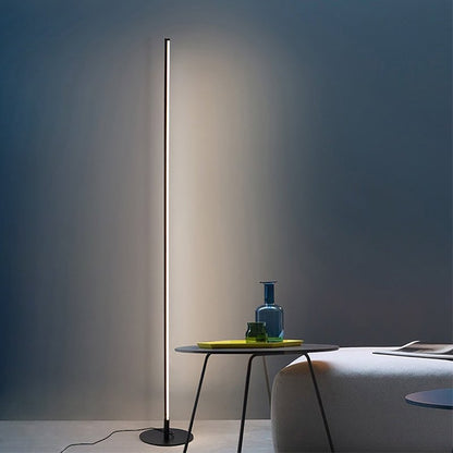 Modern Black Floor Lamp with Dimmable LED Light and Remote Control for Living Room 5