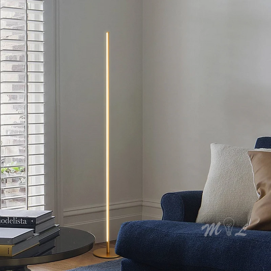 Modern Black Floor Lamp with Dimmable LED Light and Remote Control for Living Room 6