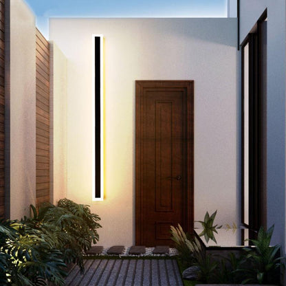 Modern Black Outdoor Wall Light – Waterproof LED Fixture for Garden and Balcony 5