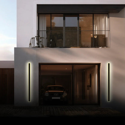 Modern Black Outdoor Wall Light – Waterproof LED Fixture for Garden and Balcony 6