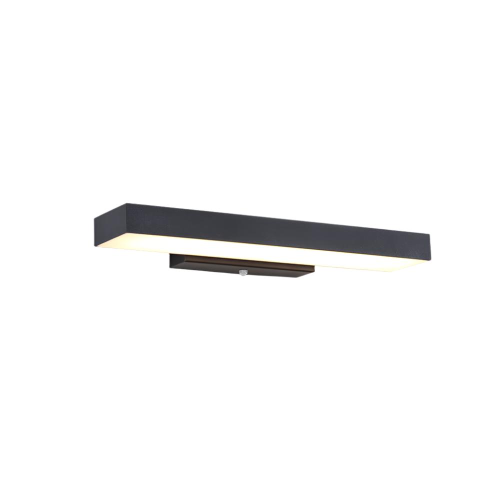 Modern Outdoor Wall Lamp with Motion Sensor - Weather-Resistant Black Exterior Sconce 0