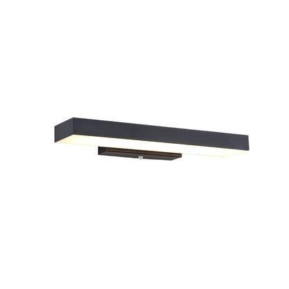 Modern Outdoor Wall Lamp with Motion Sensor - Weather-Resistant Black Exterior Sconce 0