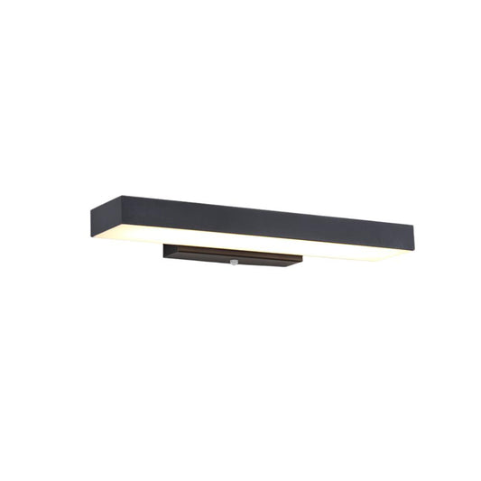 Modern Outdoor Wall Lamp with Motion Sensor - Weather-Resistant Black Exterior Sconce 0