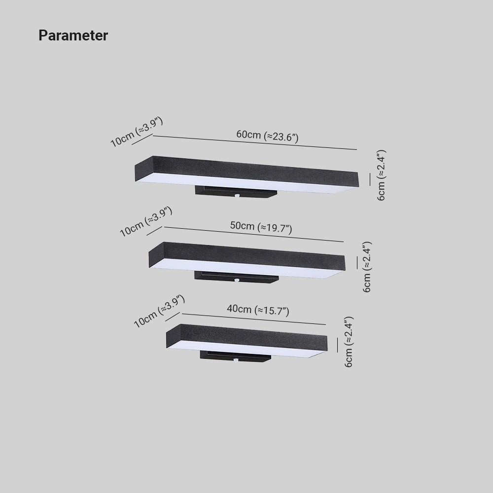 Modern Outdoor Wall Lamp with Motion Sensor - Weather-Resistant Black Exterior Sconce 4