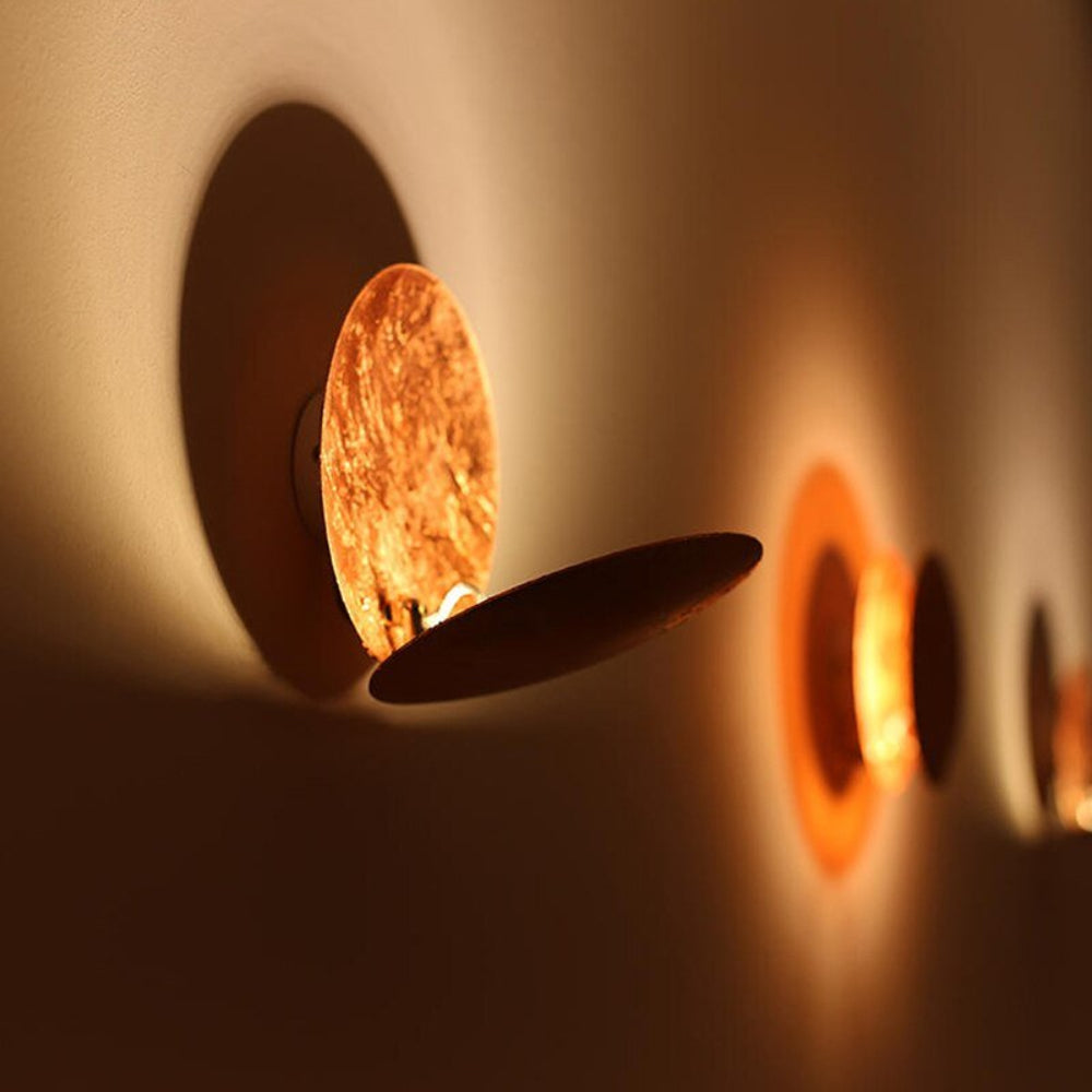 Modern LED Eclipse Wall Sconce Lighting - Compact Wall Lamp with Soft Glow 4