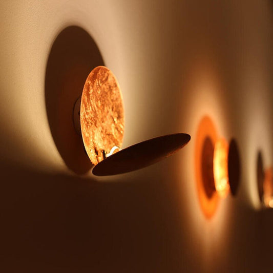Modern LED Eclipse Wall Sconce Lighting - Compact Wall Lamp with Soft Glow 4