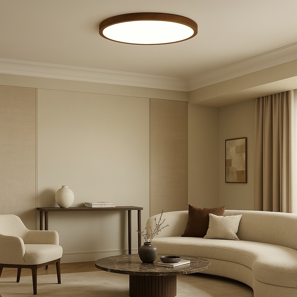 Natura | Flush Mount Ceiling Light – Soft LED Glow with Wood Grain Design 2