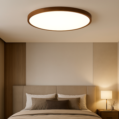 Natura | Flush Mount Ceiling Light – Soft LED Glow with Wood Grain Design 3