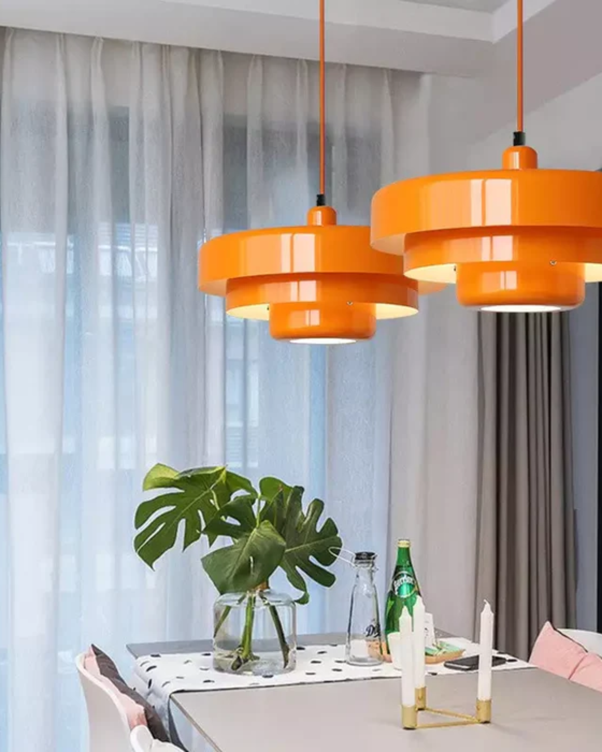 Modern Tiered Pendant Lamp – Elegant Iron and Aluminum Kitchen Pendant Lighting 5