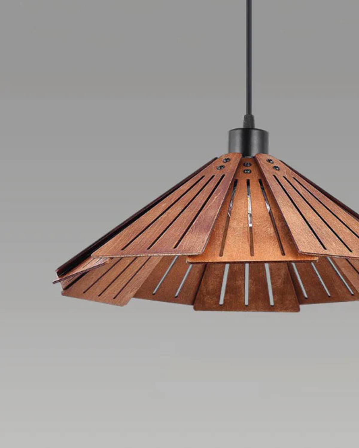 Japandi Inspired Wooden Pendant Lamp – Elegant Kitchen Pendant Lighting Fixture 5