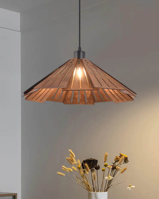 Japandi Inspired Wooden Pendant Lamp – Elegant Kitchen Pendant Lighting Fixture 2