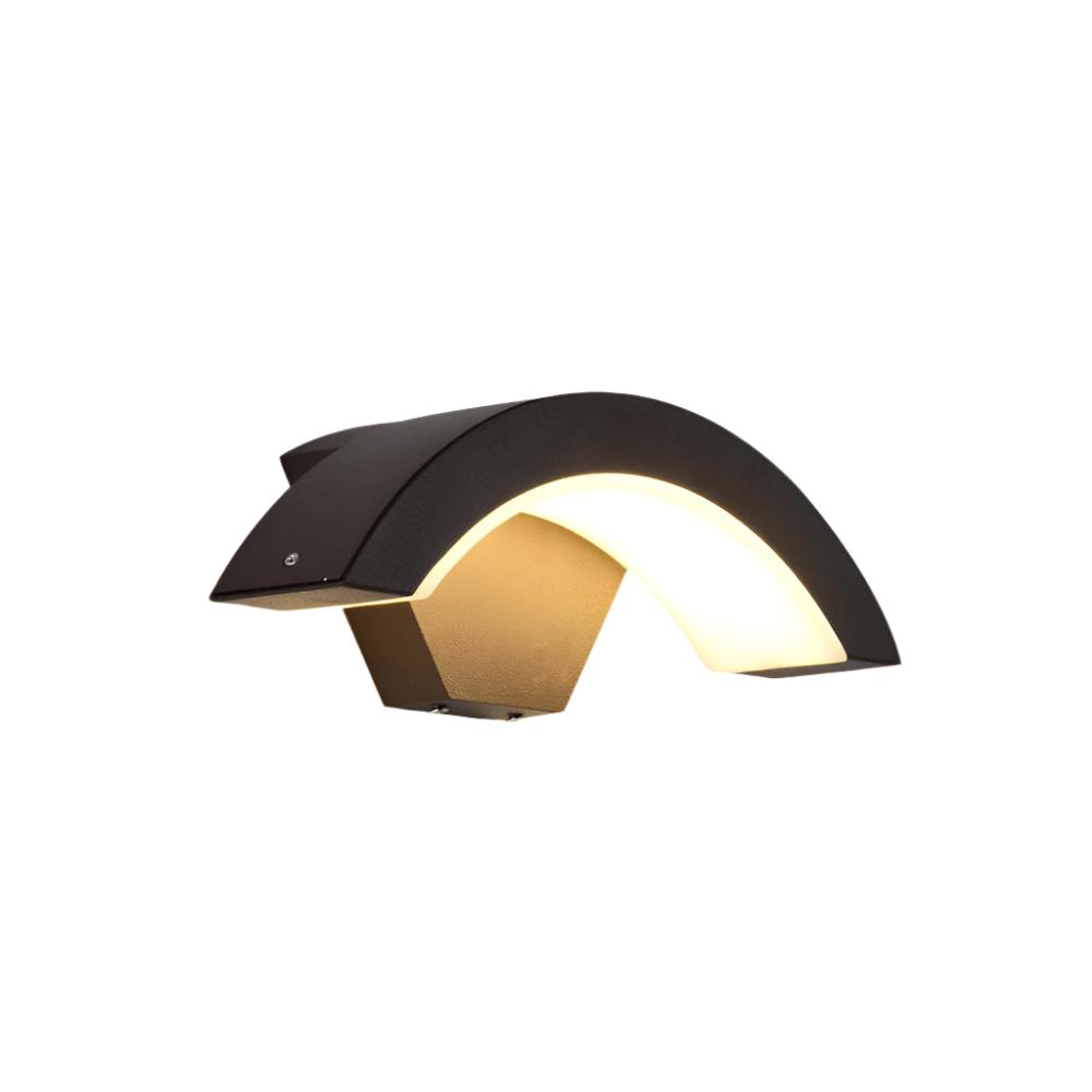 Nordic Arc Metal LED Outdoor Wall Light with Motion Sensor – Waterproof IP65 0