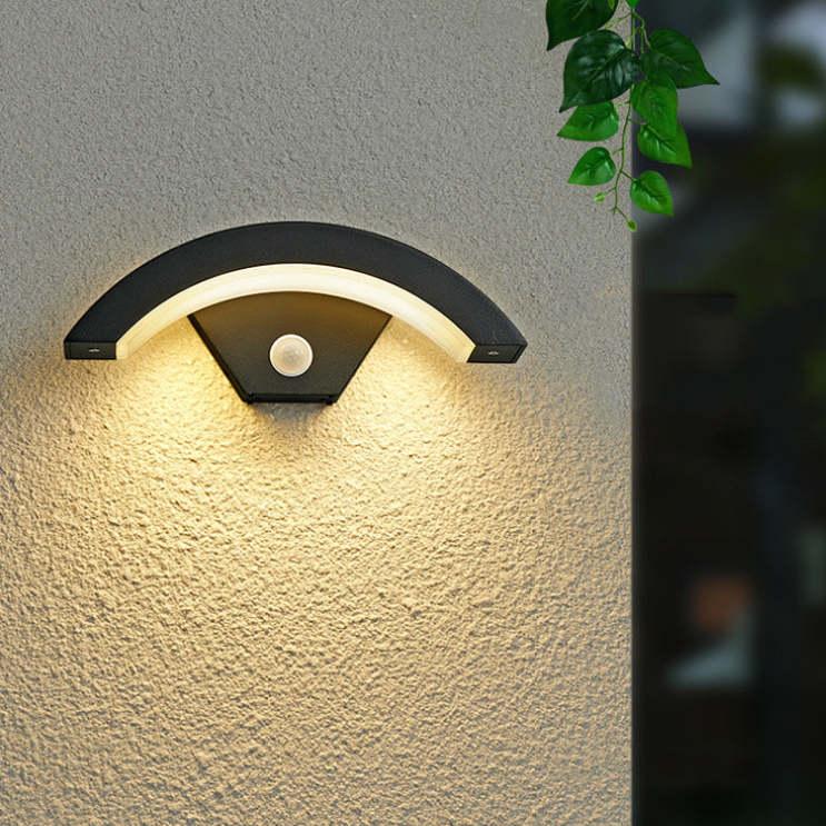Nordic Arc Metal LED Outdoor Wall Light with Motion Sensor – Waterproof IP65 8
