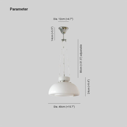 Nordic Vintage Pendant Light – Adjustable Glass & Metal Hanging Light for Kitchen 5