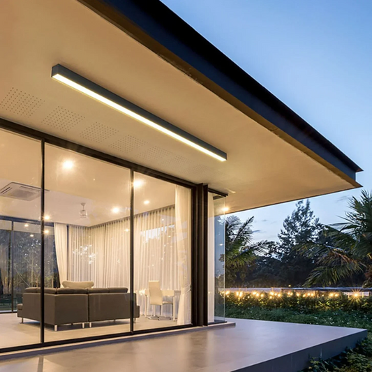 Outdoor Waterproof LED Ceiling Light Fixture – Modern Black or White Design 1