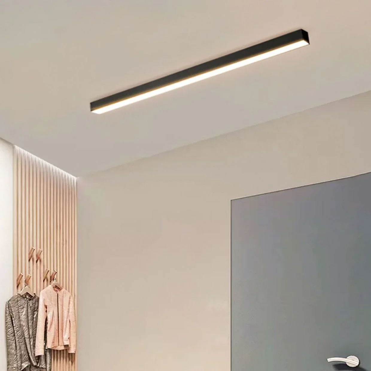 Outdoor Waterproof LED Ceiling Light Fixture – Modern Black or White Design 7