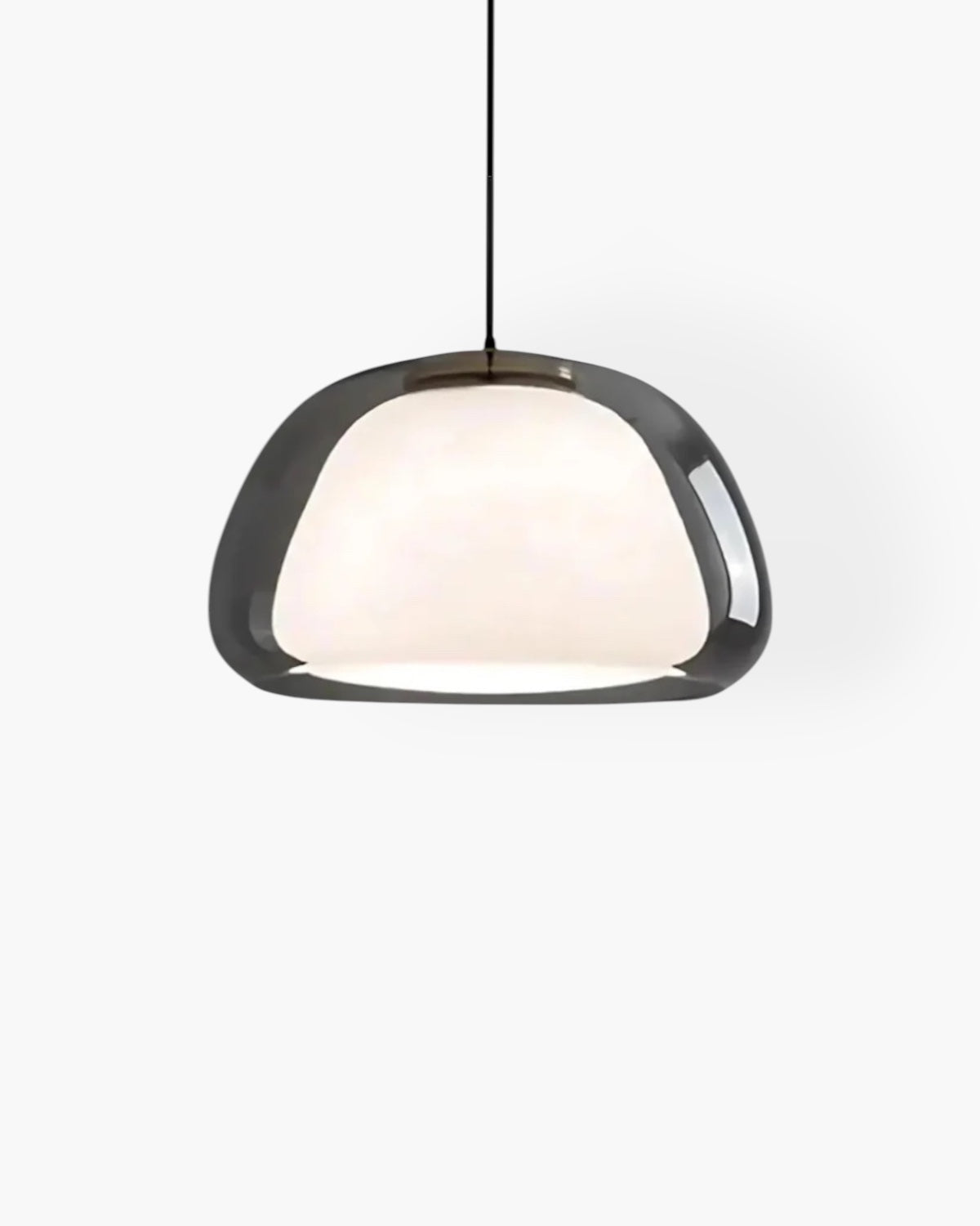 Elegant Glass Pendant Light – Adjustable Color Temperatures, 14cm Dome Design for Kitchen and Dining 1