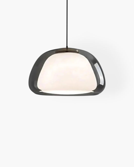 Elegant Glass Pendant Light – Adjustable Color Temperatures, 14cm Dome Design for Kitchen and Dining 1