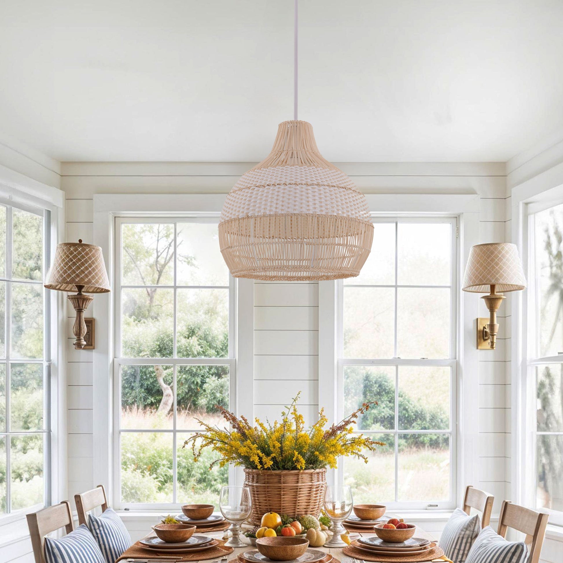 Rattara | Rattan Pendant Light – Handwoven Design for Kitchen Island and Cozy Spaces 0
