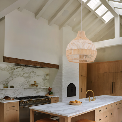 Rattara | Rattan Pendant Light – Handwoven Design for Kitchen Island and Cozy Spaces 9