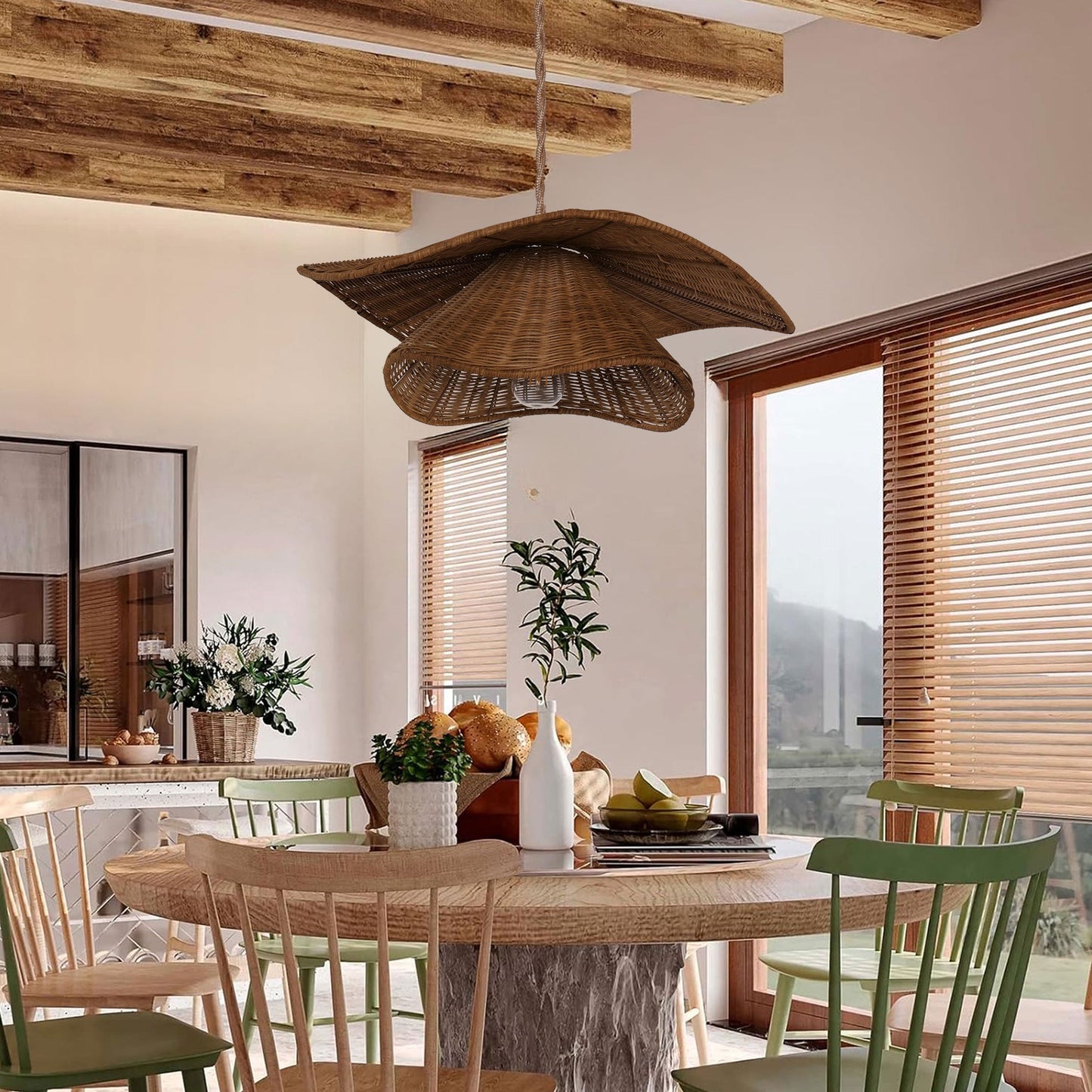 Rattara | Rattan Pendant Light – Organic Design for Kitchen or Cozy Spaces 10