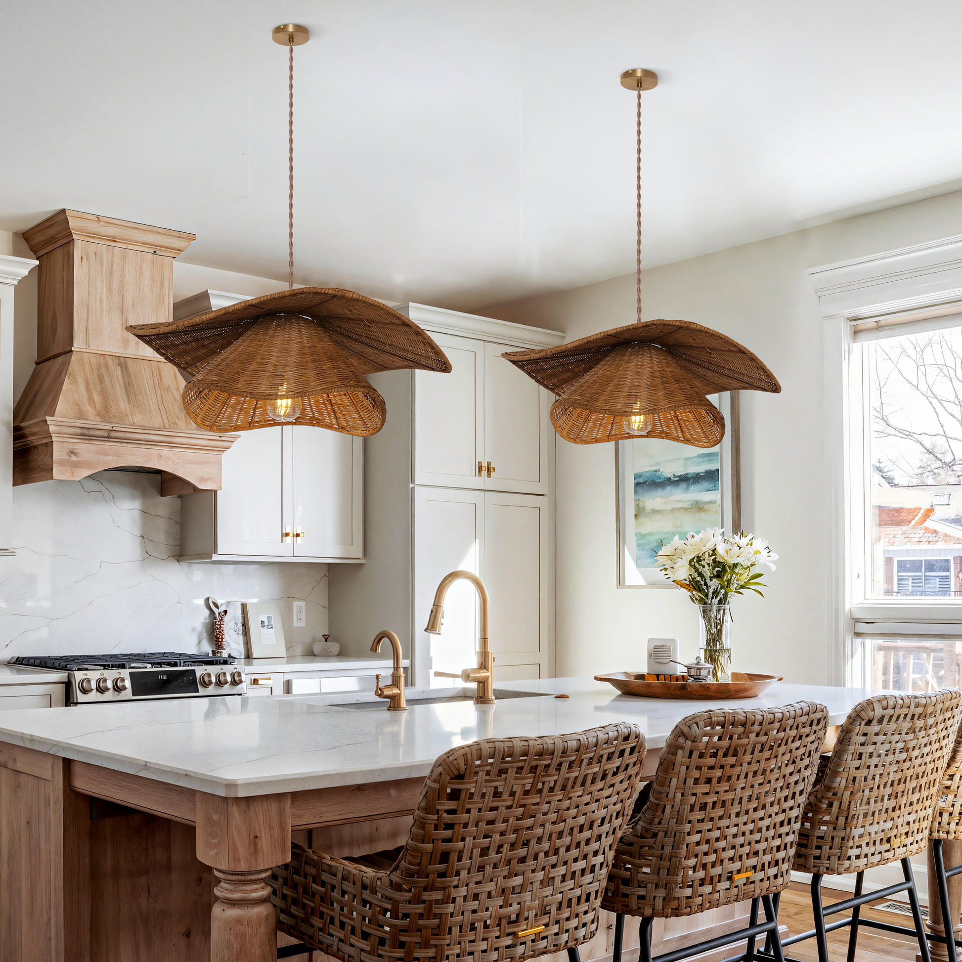 Rattara | Rattan Pendant Light – Organic Design for Kitchen or Cozy Spaces 9