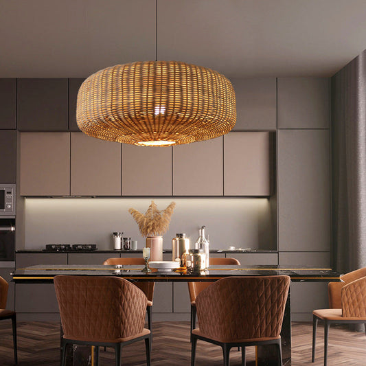Rattoria | Rattan Pendant Light – Handcrafted Design for Cozy Kitchen Lighting 0