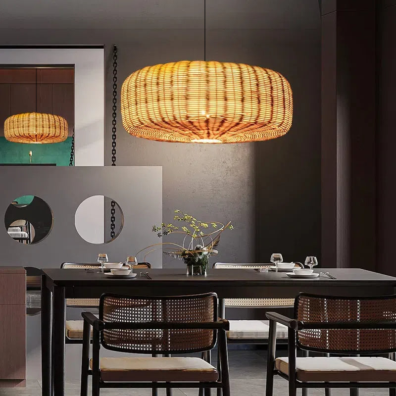 Rattoria | Rattan Pendant Light – Handcrafted Design for Cozy Kitchen Lighting 3