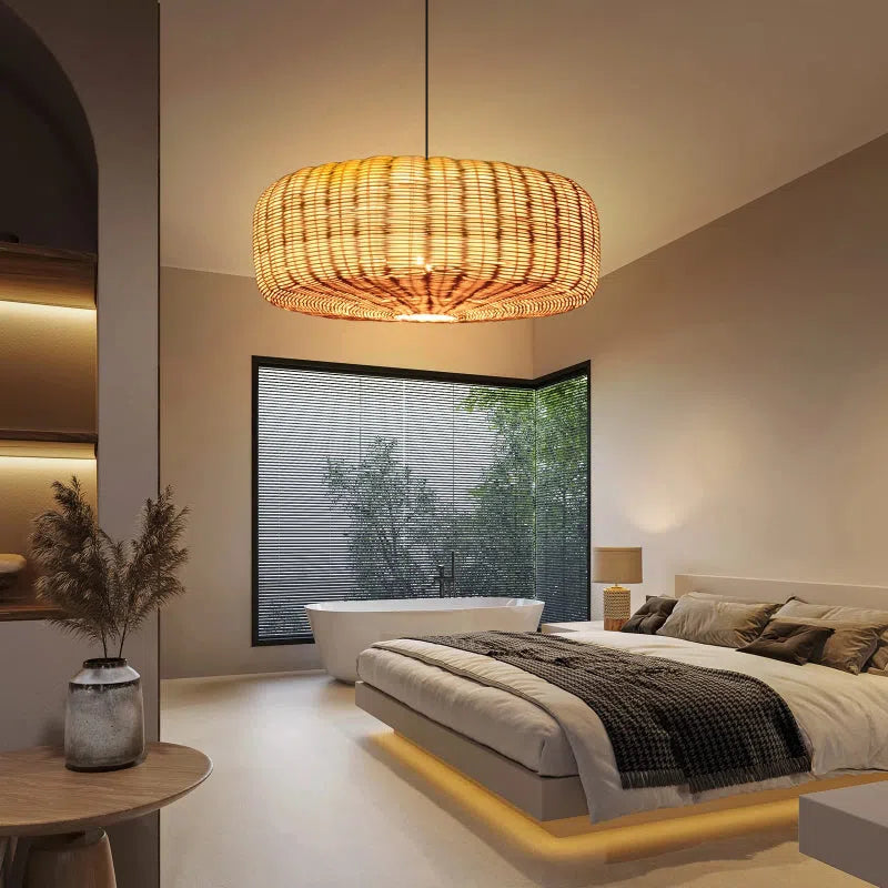 Rattoria | Rattan Pendant Light – Handcrafted Design for Cozy Kitchen Lighting 4