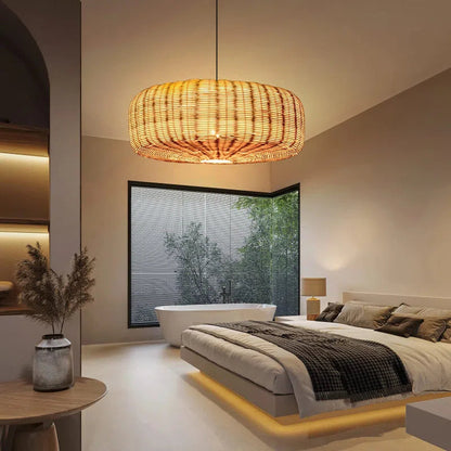 Rattoria | Rattan Pendant Light – Handcrafted Design for Cozy Kitchen Lighting 4