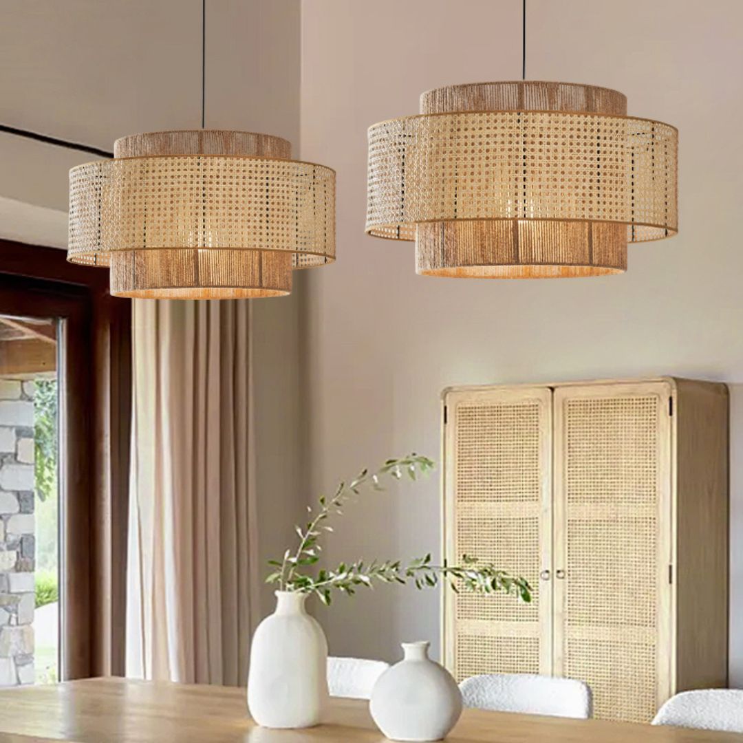 Rattoria | Rattan Pendant Light – Handwoven Design for Kitchen and Living Spaces 4