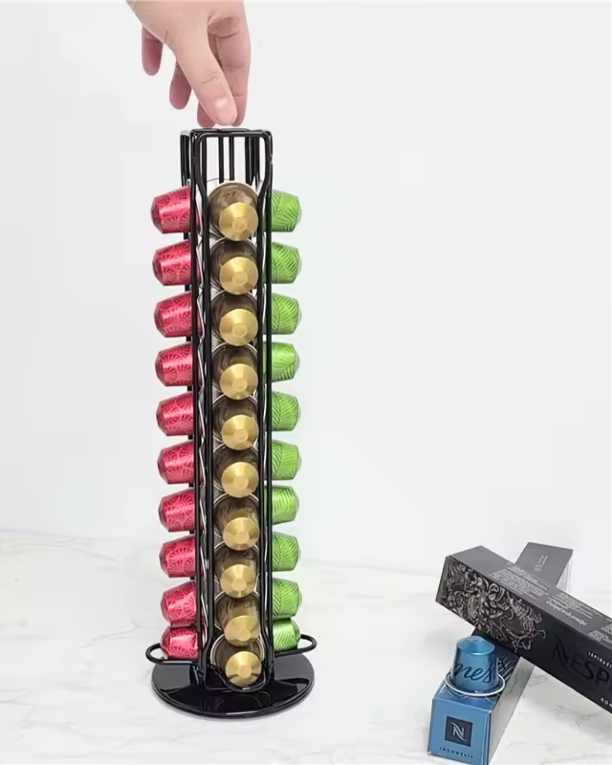 Renzo | Nespresso Pod Holder – Elegant Coffee Capsule Organizer 4