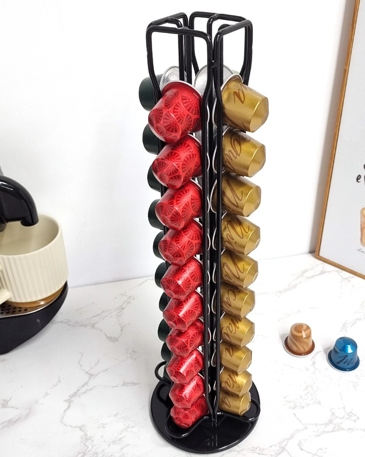 Renzo | Nespresso Pod Holder – Elegant Coffee Capsule Organizer 5