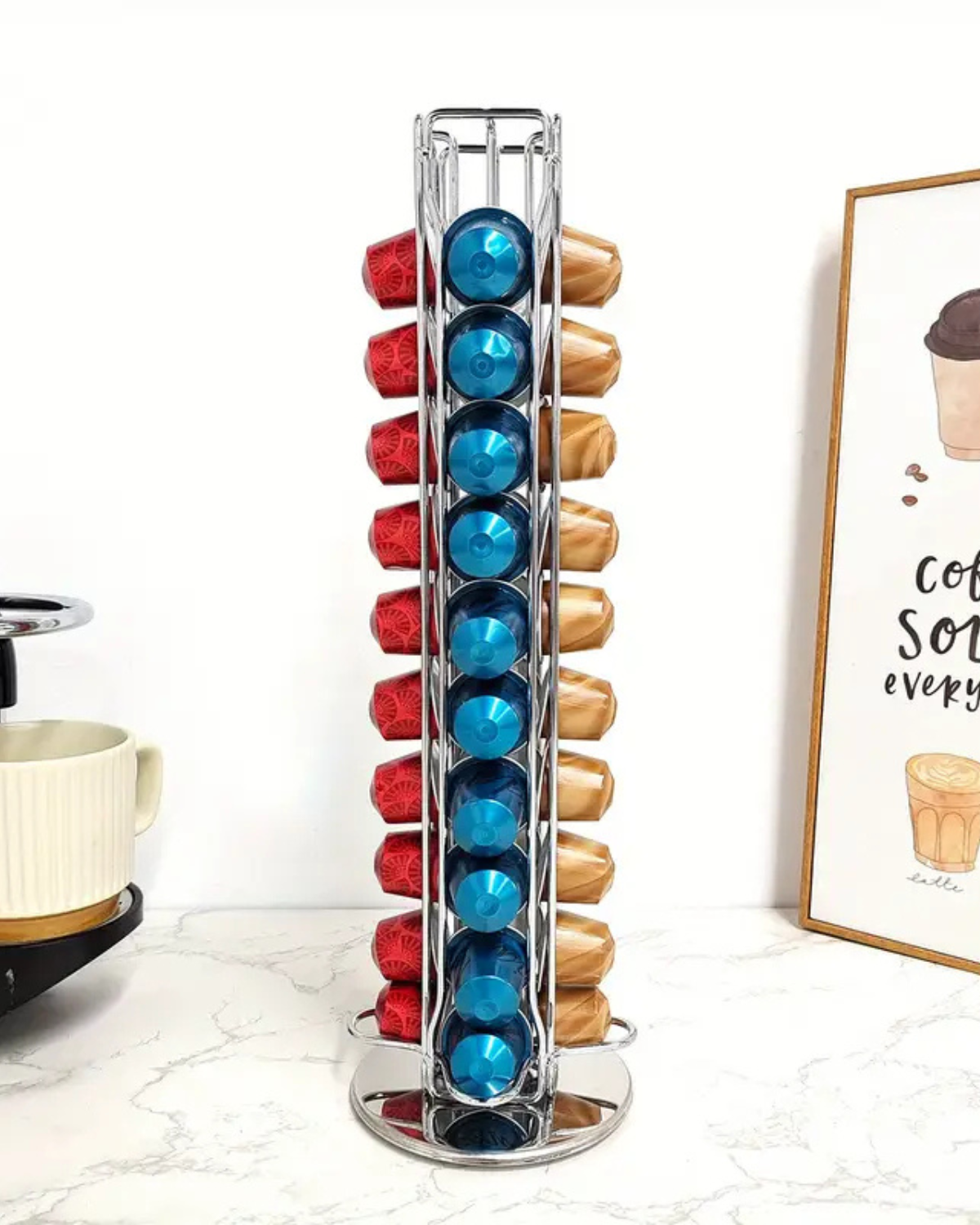 Renzo | Nespresso Pod Holder – Elegant Coffee Capsule Organizer 7