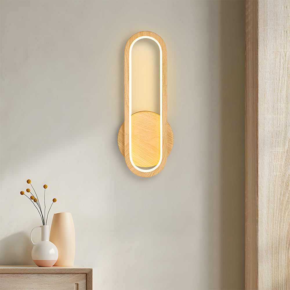 RusticGlow | Wall Light – Vintage Wood Design for Cozy Indoor Ambiance 1