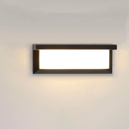 Variant image for Modern LED Outdoor Wall Light with Motion Sensor – Black Aluminum Sconce-2