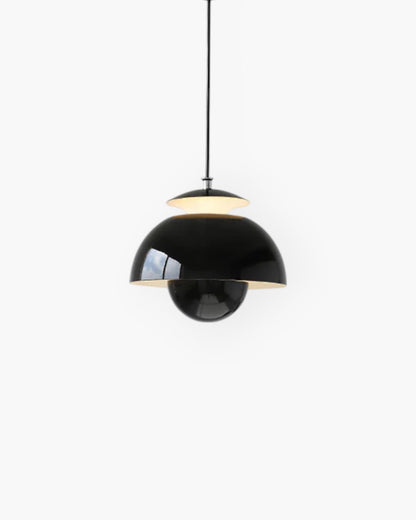 Variant image for Minimalist Pendant Light for Kitchen Island – 24cm White Steel & Aluminum-3
