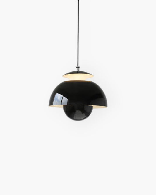 Variant image for Minimalist Pendant Light for Kitchen Island – 24cm White Steel & Aluminum-3