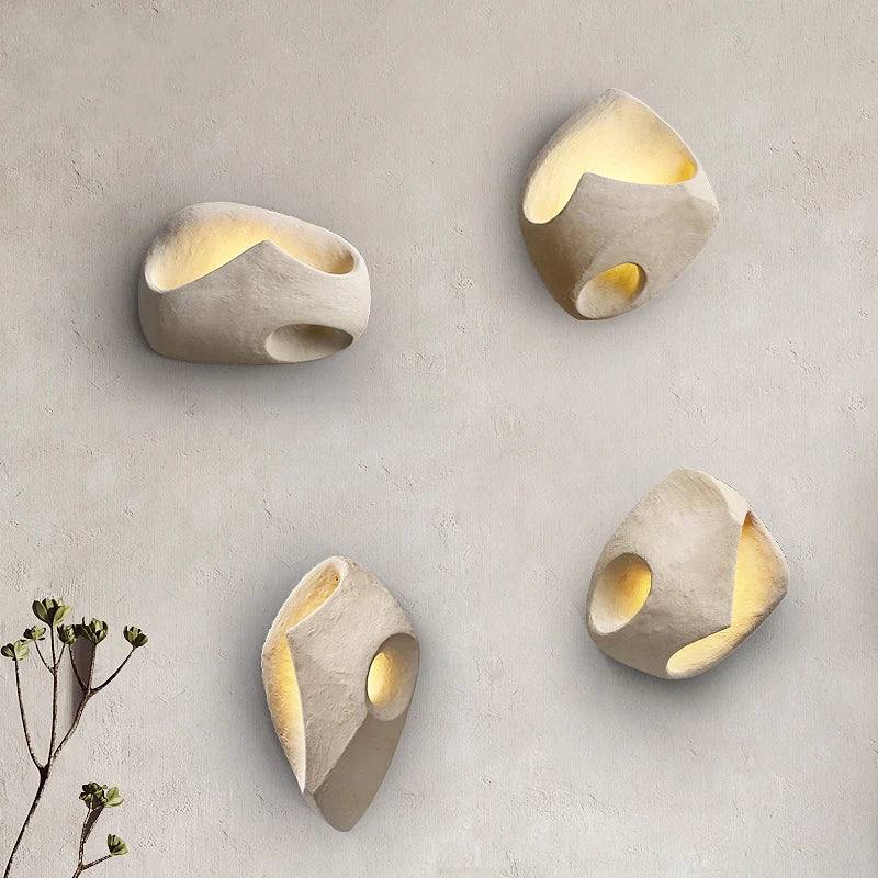 Artistic Resin Wall Lamp with LED Illumination – Modern Sculptural Wall Sconce 6
