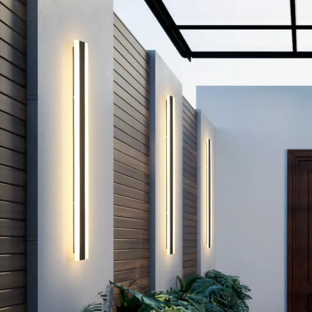 Sleek IP65 Waterproof Outdoor Wall Lamp with Energy-Efficient LED Lighting for Gardens and Patios 2
