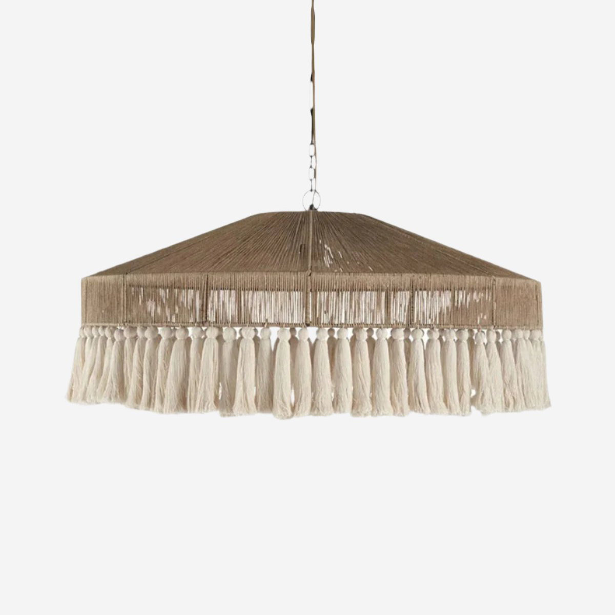 Tasselina | Pendant Light – Handcrafted Hemp Rope Design with Warm Illumination 1