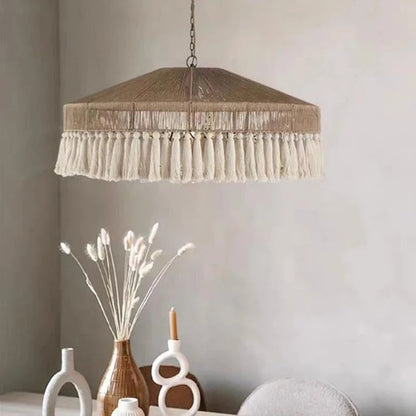 Tasselina | Pendant Light – Handcrafted Hemp Rope Design with Warm Illumination 10