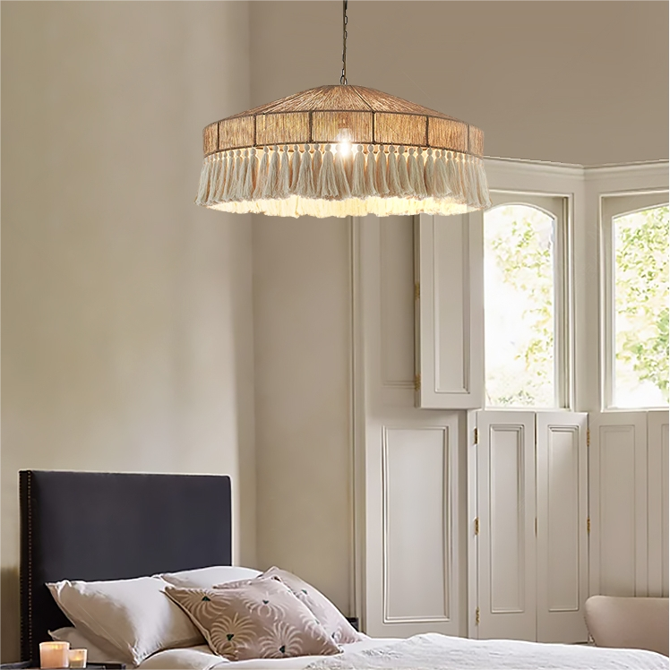 Tasselina | Pendant Light – Handcrafted Hemp Rope Design with Warm Illumination 11