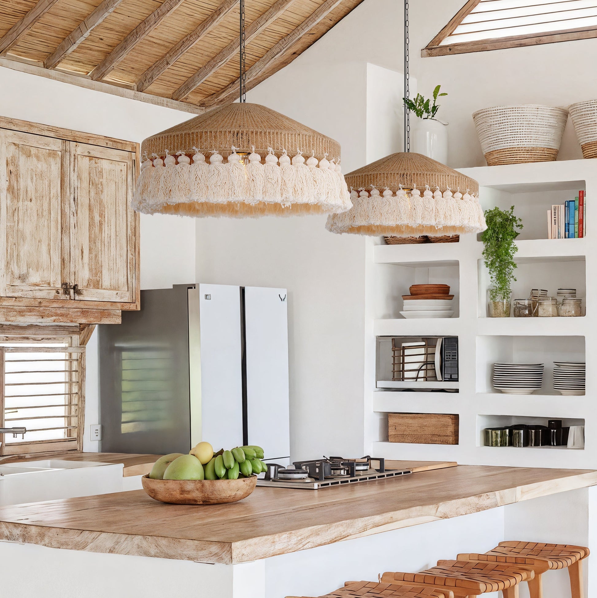 Tasselina | Pendant Light – Handcrafted Hemp Rope Design with Warm Illumination 2