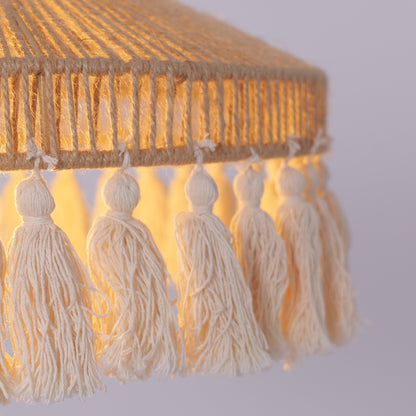 Tasselina | Pendant Light – Handcrafted Hemp Rope Design with Warm Illumination 6