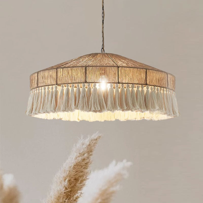 Tasselina | Pendant Light – Handcrafted Hemp Rope Design with Warm Illumination 8