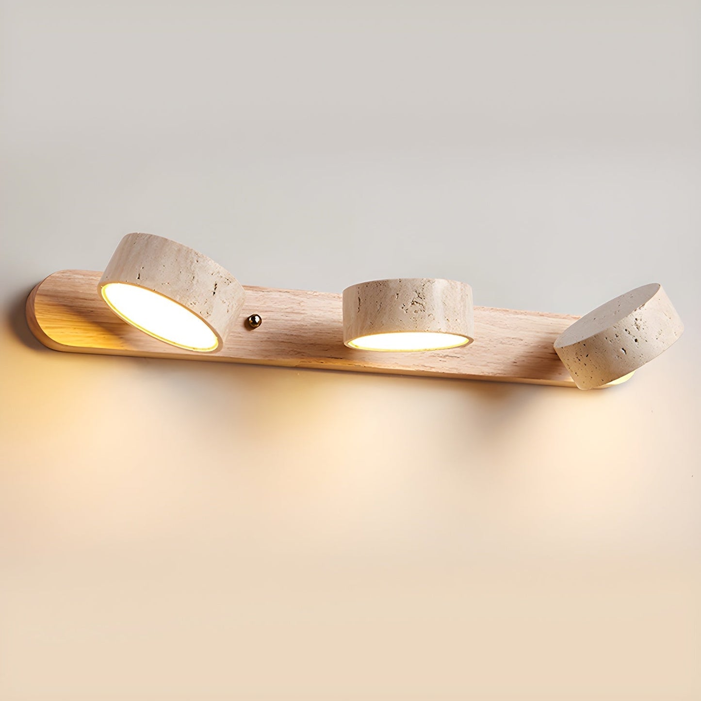 Travertina | Wall Light – Natural Stone & Wood Design for Bathroom or Modern Spaces 7