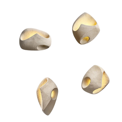 Artistic Resin Wall Lamp with LED Illumination – Modern Sculptural Wall Sconce 2