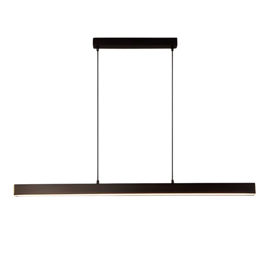 Black LED Pendant Light for Kitchen – Adjustable Height, Dimmable Aluminum Fixture 1